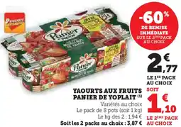 U Express Yaourts aux fruits panier de yo plait offre