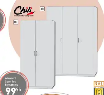 Möbel Martin Armoire à portes battantes offre