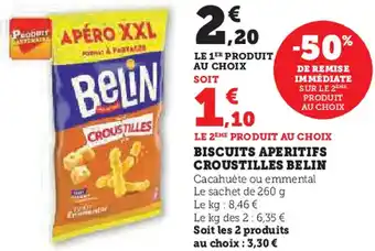 U Express Biscuits aperitifs croustilles belin offre