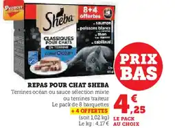 U Express Repas pour chat sheba offre