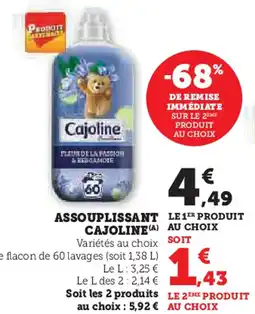 U Express Assouplissant cajoline offre