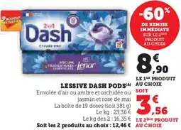 U Express Lessive dash pods offre