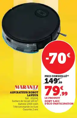 U Express Marantz aspirateur robot laveur offre