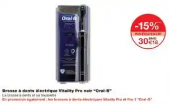 Monoprix Brosse à dents électrique Vitality Pro noir Oral-B offre