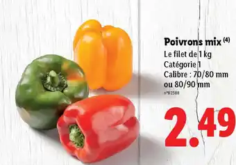 Lidl Poivrons mix offre