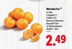 Lidl Mandarine offre