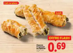 Lidl Chausson à la grecque aux épinards offre