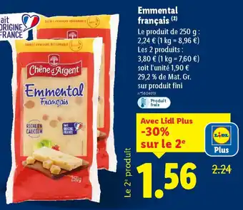 Lidl Emmental français offre