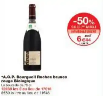 Monoprix A.O.P. Bourgueil Roches brunes rouge Biologique offre