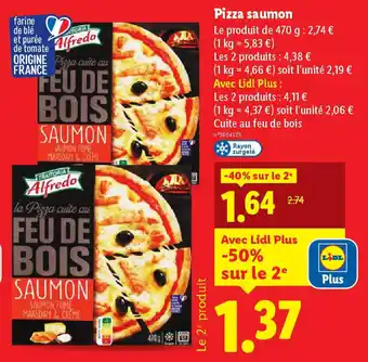 Lidl Pizza saumon offre