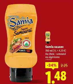 Lidl SAMIA Sauce offre