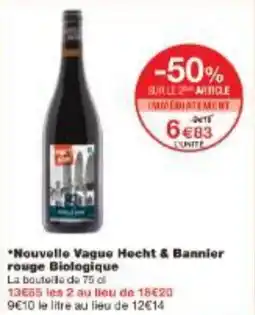 Monoprix Nouvelle Vague Hecht & Bannier rouge Biologique offre