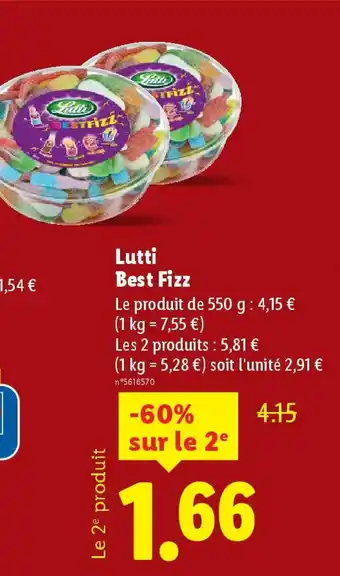 Lidl LUTTI Best Fizz offre