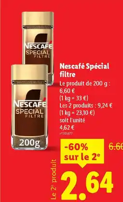 Lidl NESCAFE Spécial filtre offre