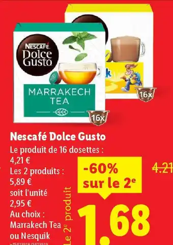 Lidl NESCAFE Dolce Gusto offre