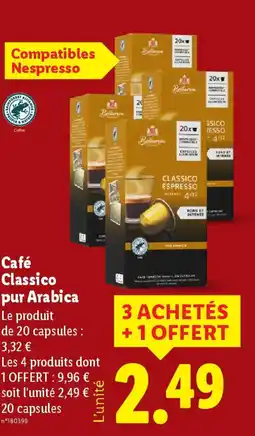 Lidl CAFE Classico pur Arabica offre