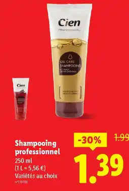 Lidl CIEN Shampooing professionnel offre