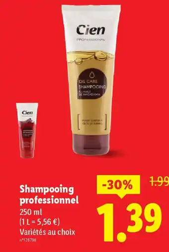 Lidl CIEN Shampooing professionnel offre