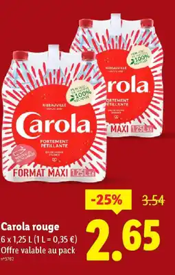 Lidl Carola rouge offre