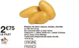 Monoprix Pomme de terre vapeur, salade, rissolée offre