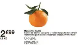 Monoprix Mandarine feuille offre