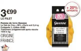 Monoprix Pomme de terre Gwenne offre