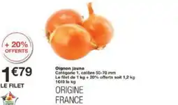 Monoprix Oignon jaune offre