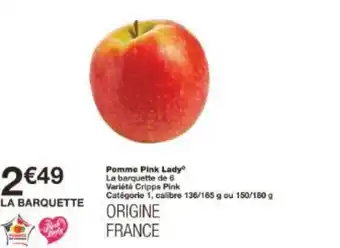 Monoprix Pomme Pink Lady offre