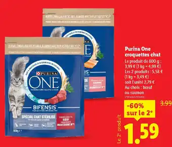 Lidl PURINA ONE croquettes chat offre