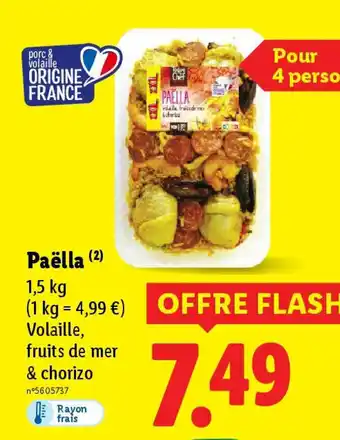 Lidl Paëlla offre