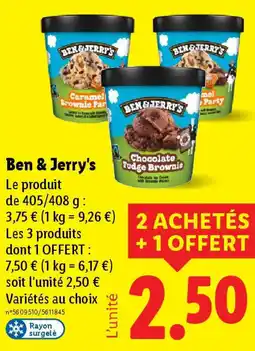 Lidl BEN & JERRY'S offre