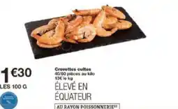 Monoprix Crevettes cuites offre