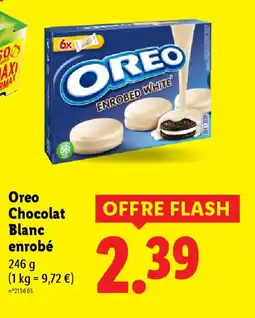 Lidl OREO Chocolat Blanc enrobé offre