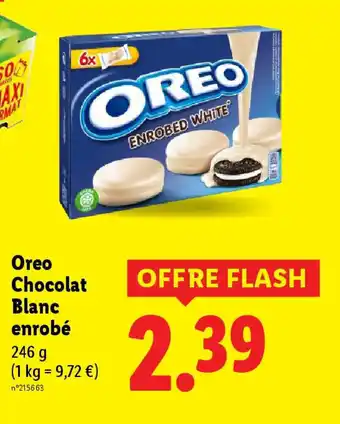 Lidl OREO Chocolat Blanc enrobé offre