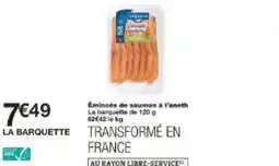 Monoprix Émincés de saumon à l'aneth offre