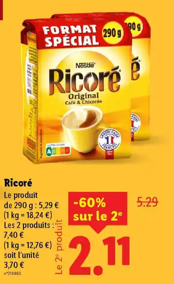 Lidl NESTLE Ricoré offre