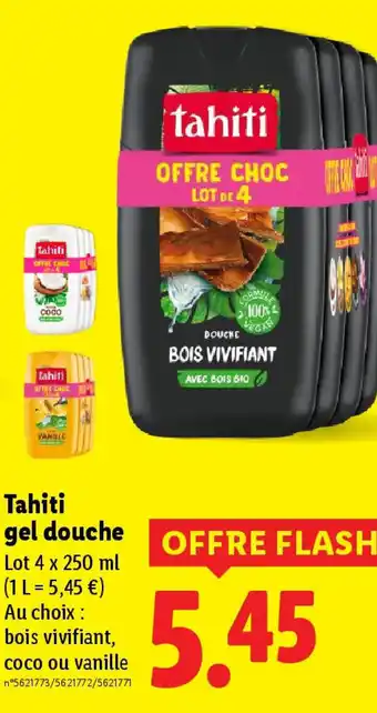 Lidl TAHITI gel douche offre