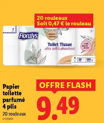 Lidl Papier toilette parfumé 4 plis offre