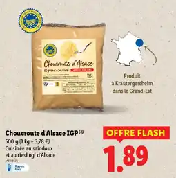 Lidl Choucroute d'Alsace IGP offre