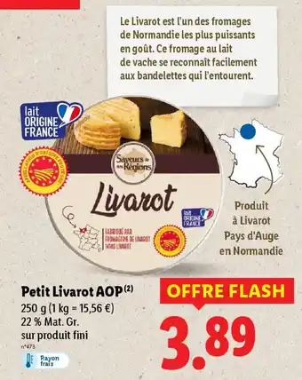 Lidl Petit Livarot AOP offre