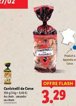 Lidl Canistrelli de Corse offre