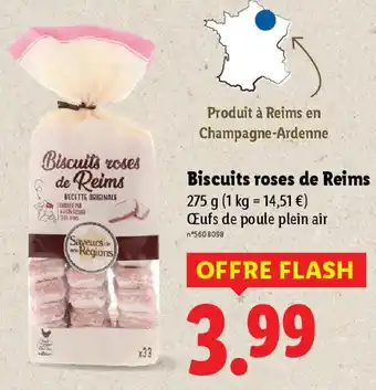 Lidl Biscuits roses de Reims offre