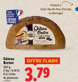 Lidl GATEAU BRETON offre