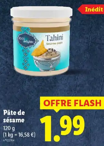 Lidl TAHINI Pâte de sésame offre