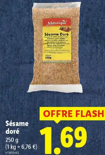 Lidl Sésame Doré offre