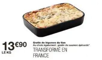 Monoprix Gratin de légumes du tian offre