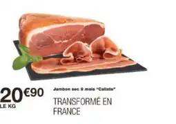 Monoprix Jambon sec 9 mois Calixte offre