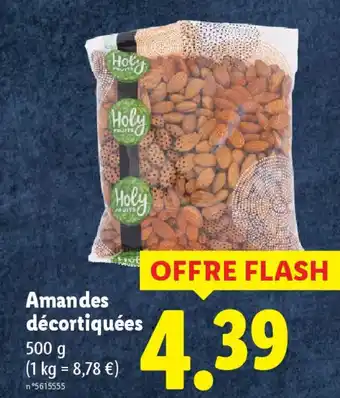 Lidl Amandes décortiquées offre