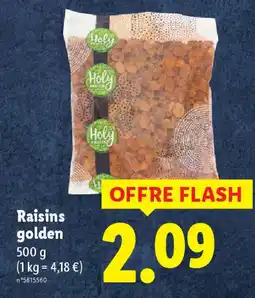 Lidl Raisins golden offre