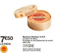 Monoprix Époisses Berthaut A.O.P. offre